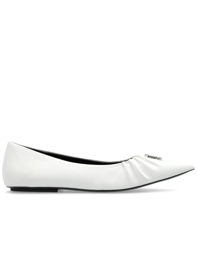 Marc Jacobs Leather Ballerinas, Women's, White - MARC JACOBS - BALAAN 1