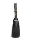 Arque Leather Shoulder Bag Black - PRADA - BALAAN 4