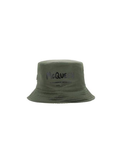 Graffiti Logo Bucket Hat Khaki - ALEXANDER MCQUEEN - BALAAN 2