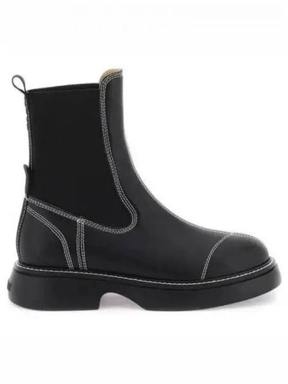 Everyday Mid Chelsea Boots Black - GANNI - BALAAN 2