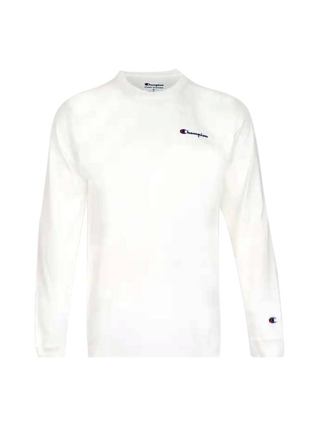 Classic Jersey Logo Long Sleeve T-Shirt White - CHAMPION - BALAAN 1