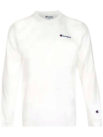 Classic Jersey Logo Long Sleeve T-Shirt White - CHAMPION - BALAAN 1