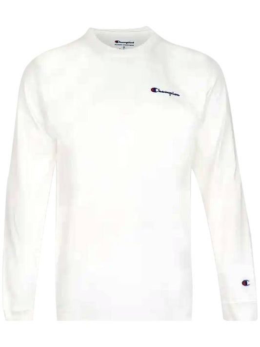 Classic Jersey Logo Long Sleeve T-Shirt White - CHAMPION - BALAAN 1
