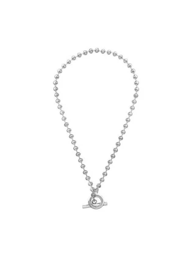 Ball Chain Necklace Silver YBB602736001 - GUCCI - BALAAN 3