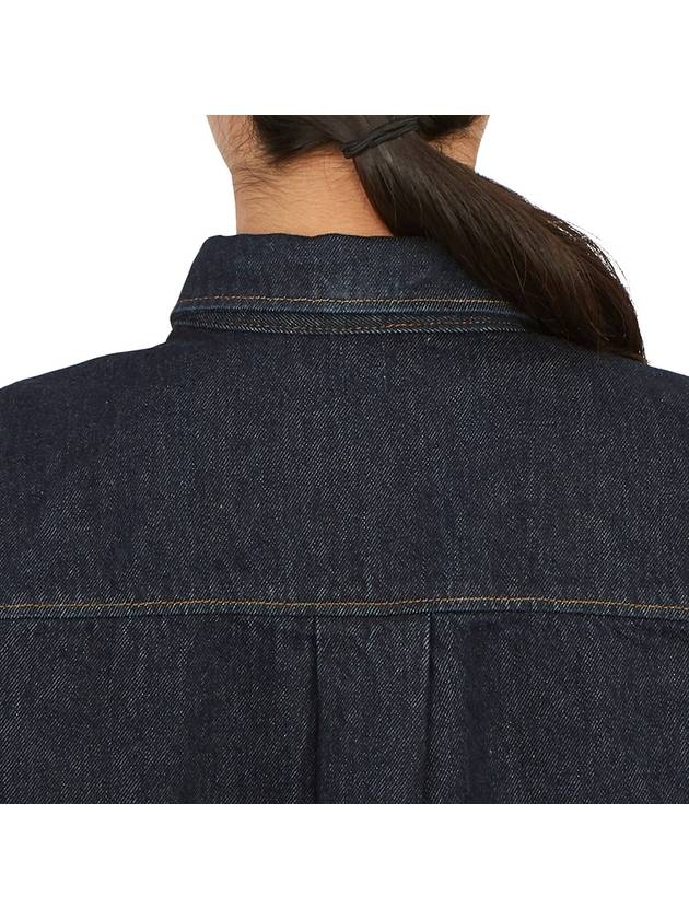 Denim Long Sleeve Shirt Navy - TOTEME - BALAAN 8