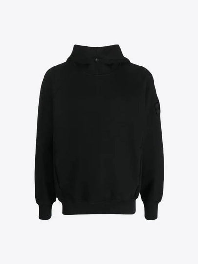 Compass Wappen Patch Cotton Hoodie Black - STONE ISLAND - BALAAN 2