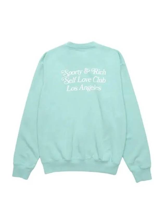 Self Love Club Cotton Sweatshirt Mint - SPORTY & RICH - BALAAN 3