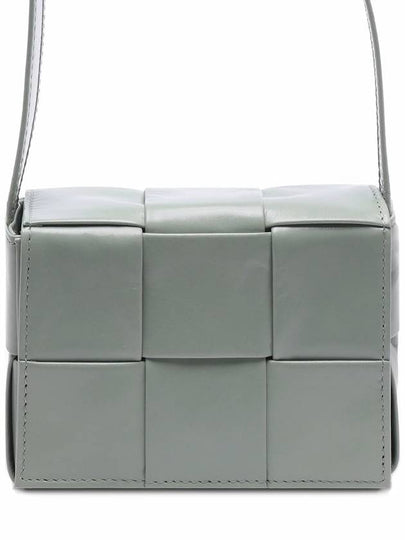 Cassette Small Leather Cross Bag Sage Green - BOTTEGA VENETA - BALAAN 2