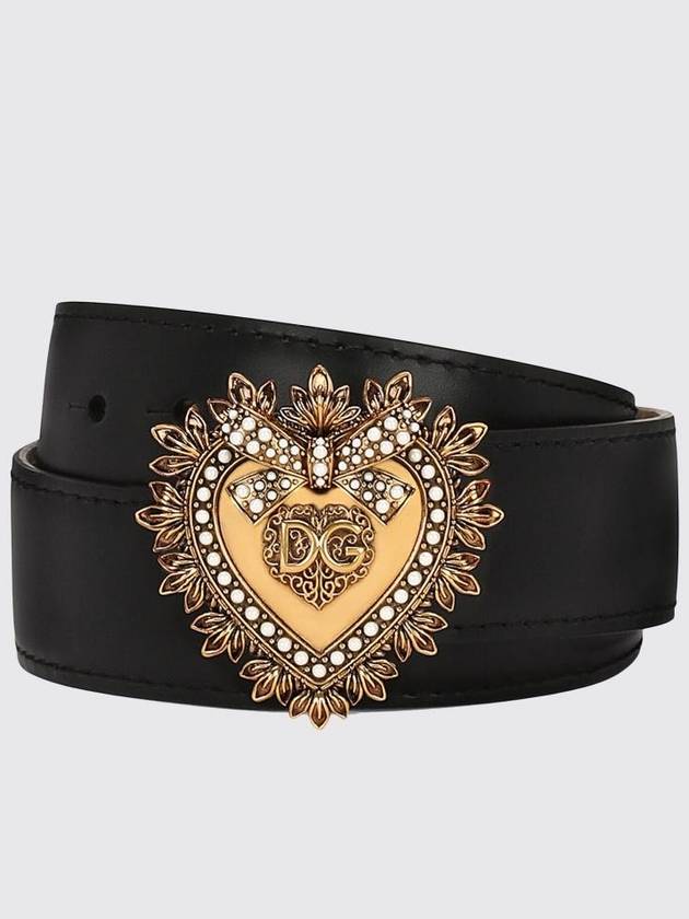 Dolce &amp; Gabbana Devotion belt in leather - DOLCE&GABBANA - BALAAN 1