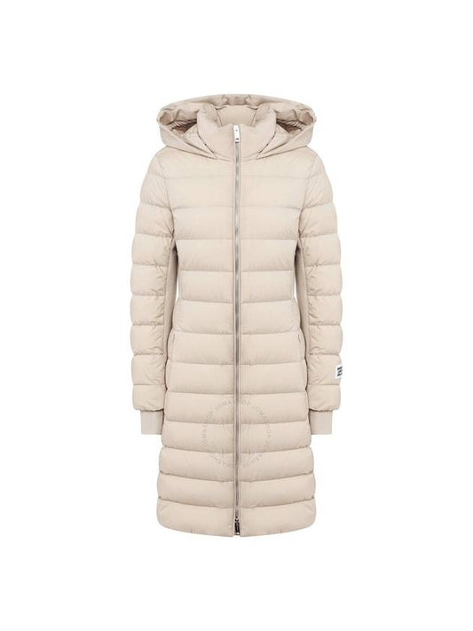 zip hood down padding cream - BURBERRY - BALAAN 1