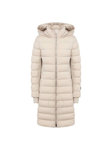 Zip Hooded Down Padding Cream - BURBERRY - BALAAN 1