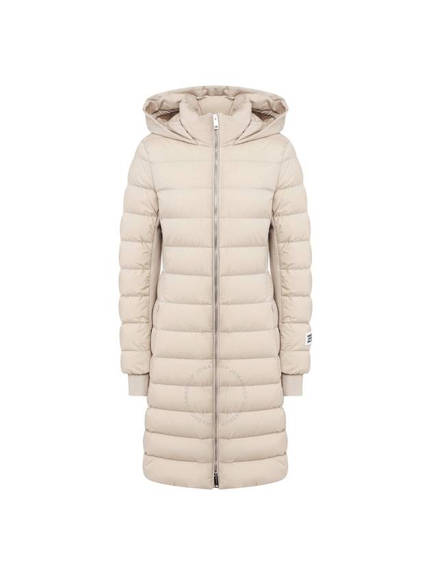 Zip Hooded Down Padding Cream - BURBERRY - BALAAN 1