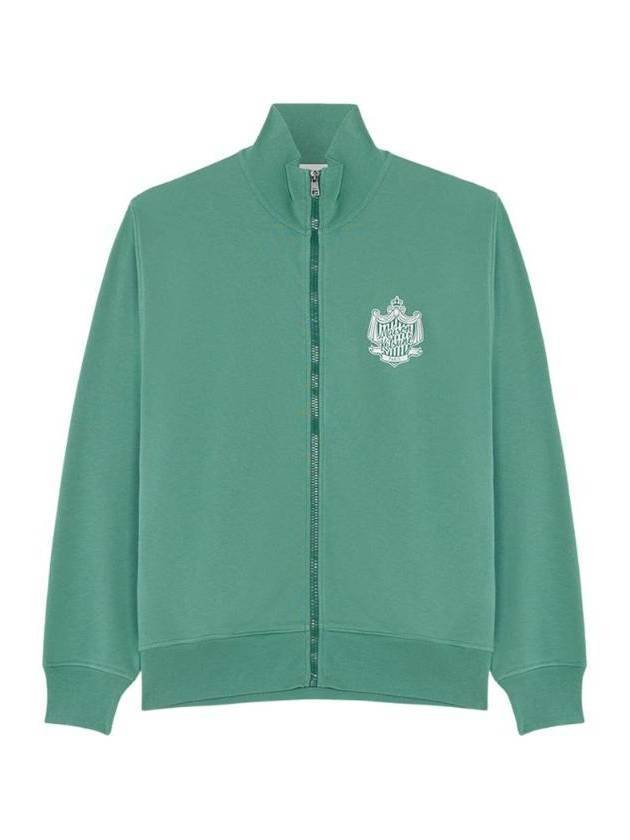 Logo Zip-Up Jacket Green - MAISON KITSUNE - BALAAN 1