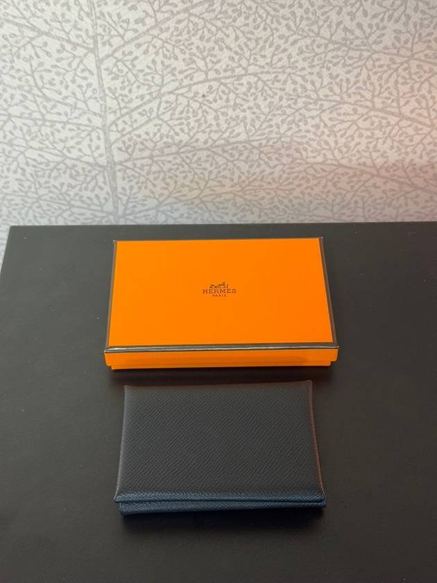 Calvi Duo Compact Card Wallet Noir - HERMES - BALAAN 3