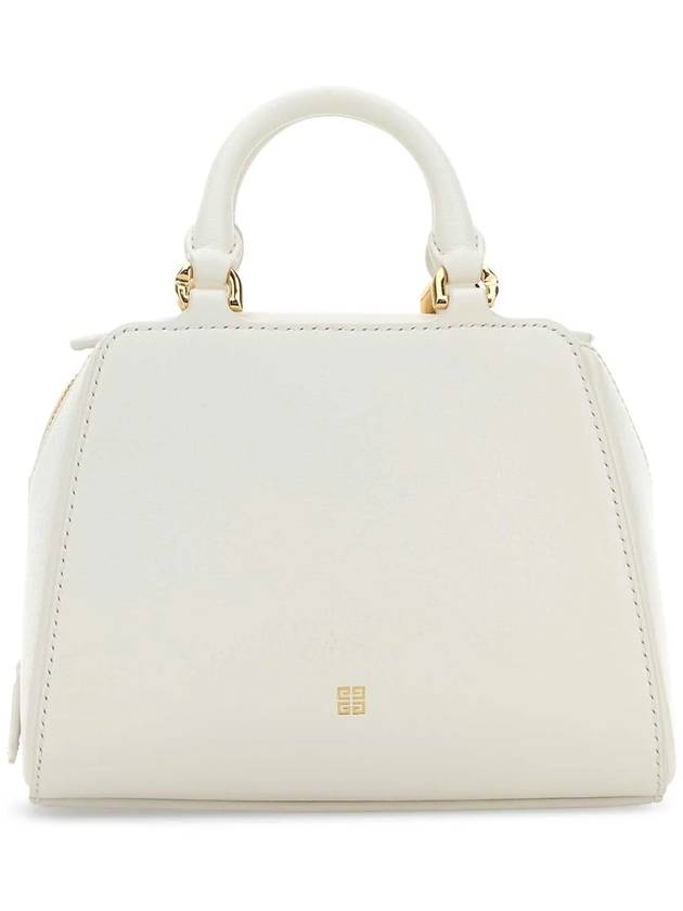 Antigona Cube Leather Tote Bag White - GIVENCHY - BALAAN 3