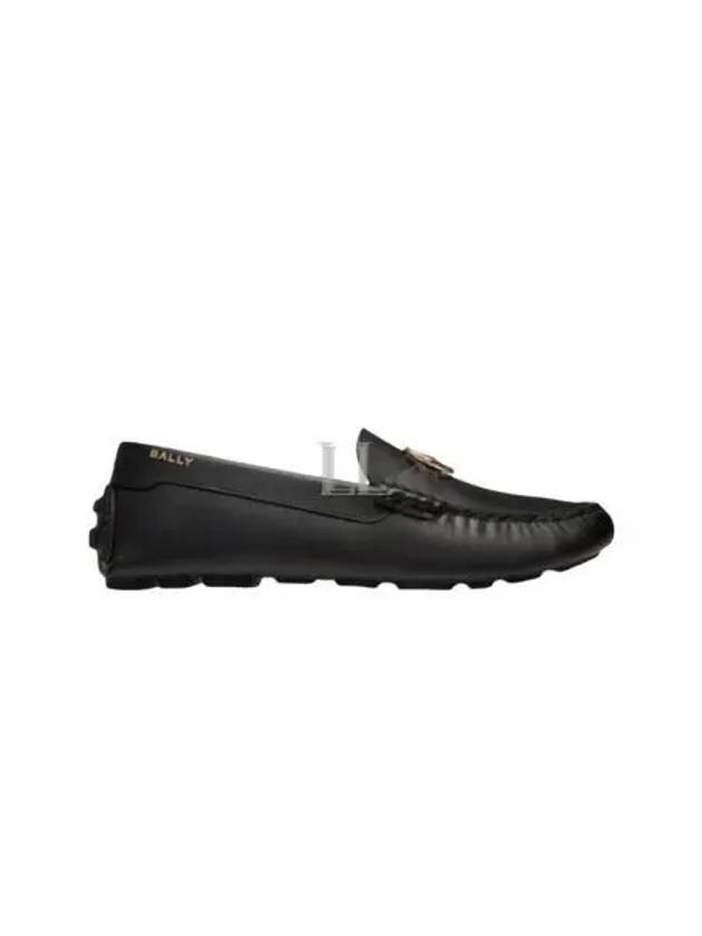 Kinsley Leather Loafers Black - BALLY - BALAAN 2