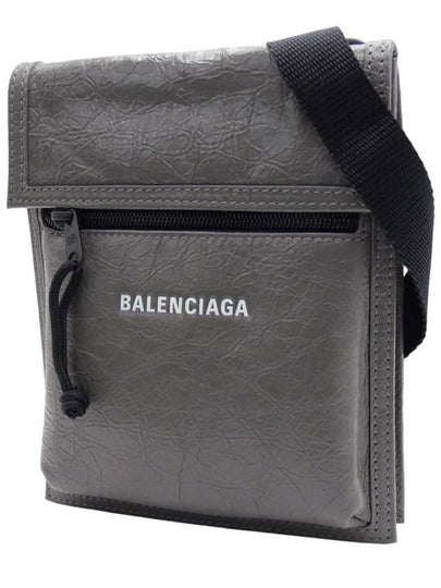 Explorer Leather Cross Bag Grey - BALENCIAGA - BALAAN 2