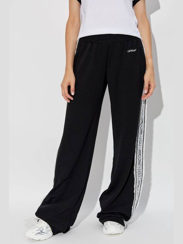 Off-White Logo Pants, Women's, Black - OFF WHITE - BALAAN 3