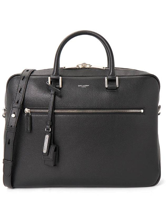 Sac De Jour Supple Brief Case Black - SAINT LAURENT - BALAAN 2