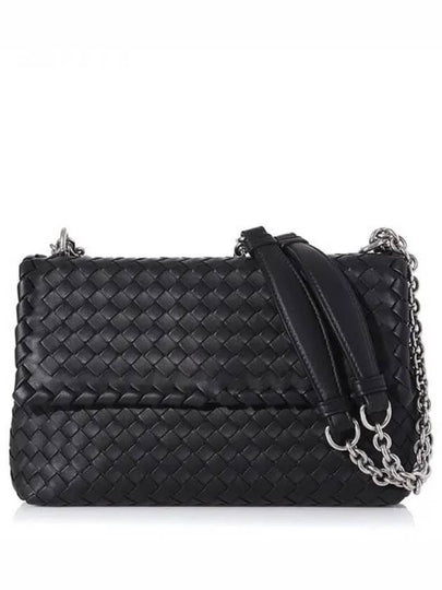 Olimpia Shoulder Bag Black - BOTTEGA VENETA - BALAAN 2