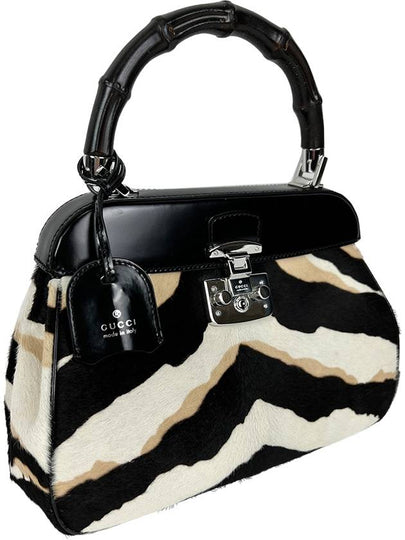 Tiger Print Bamboo Calf Rock Handbag - GUCCI - BALAAN 2