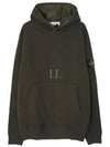 Compass Logo Patch Hoodie Olive - STONE ISLAND - BALAAN 2