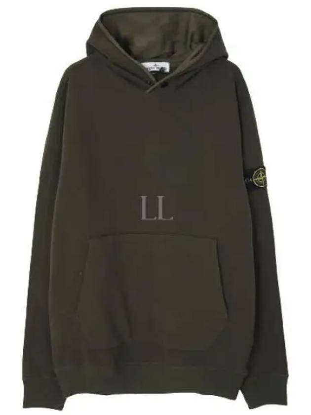 Compass Logo Patch Hoodie Olive - STONE ISLAND - BALAAN 2