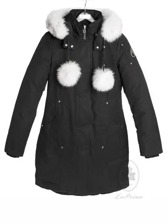 Original Stirling Parka White Fox Fur Black - MOOSE KNUCKLES - BALAAN 2