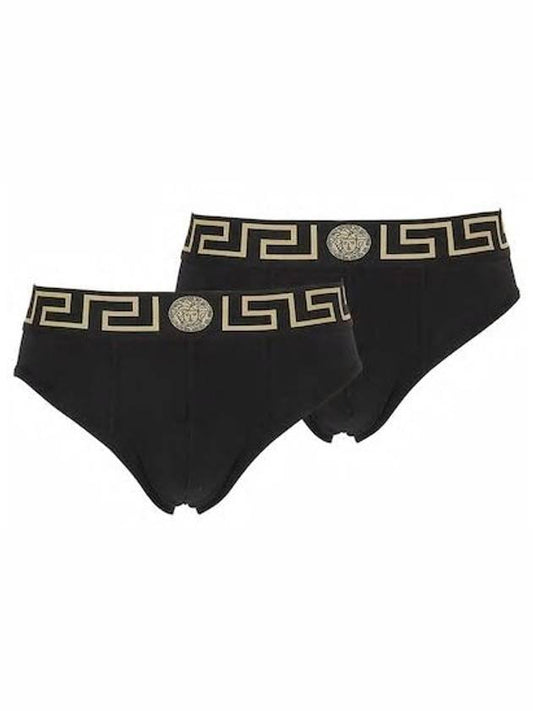 Men's Logo Banding Briefs 2 Pack Black - VERSACE - BALAAN 2