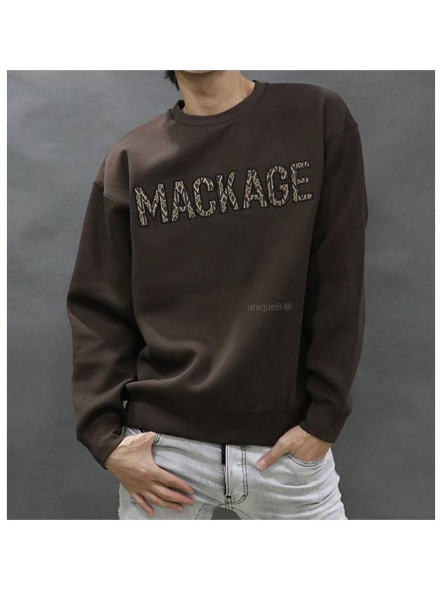 MAX MG Monogram Double Face Jersey Sweatshirt Coffee - MACKAGE - BALAAN 2