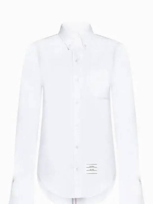 Women's Solid Oxford Striped French Cuff Shirt White - THOM BROWNE - BALAAN 2