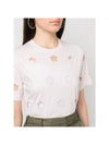 Simone Rocha Floral Cutout Cotton T Shirt TS3620553 PINK - ETC - BALAAN 2