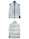 Garment Dyed Crinkle Reps Nylon Down Vest Light Grey - STONE ISLAND - BALAAN 5