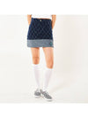 FENCE SWING DENIM MINI SKIRT BLUE - FREAKISH BUILDING - BALAAN 1