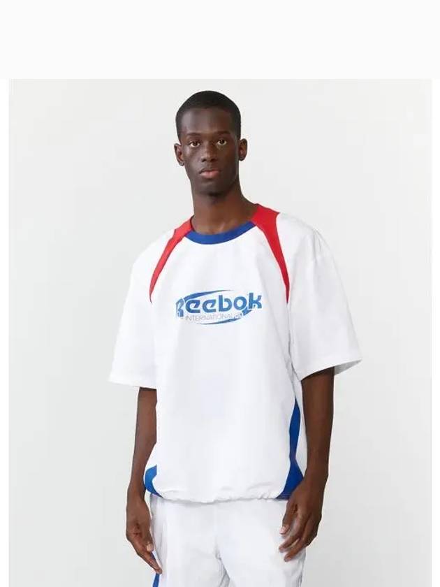 Essential Circle Short Sleeve Fiste White Blue - REEBOK - BALAAN 1