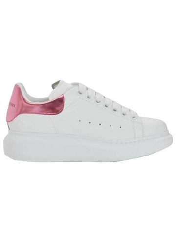 Oversole Metal Pink Tab Low Top Sneakers White - ALEXANDER MCQUEEN - BALAAN 1