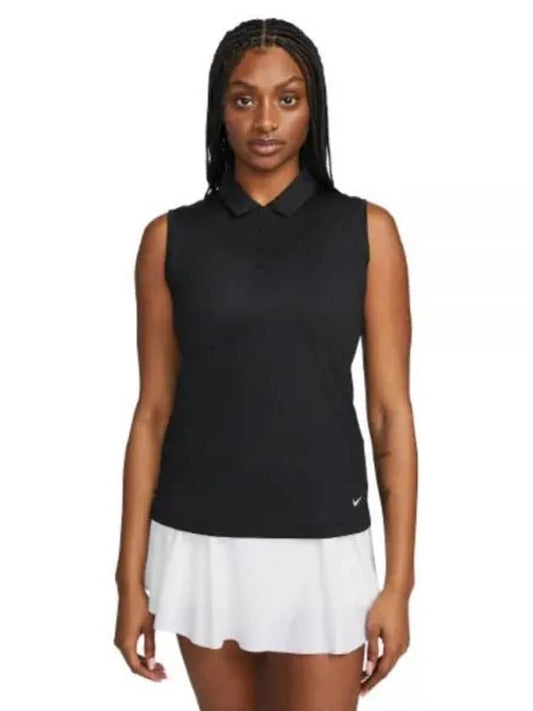 Golf Victory Dri-Fit Polo Sleeveless Black - NIKE - BALAAN 2