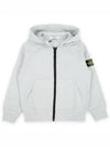 Kids Garment Dyed Heavy Weight Zip Up Hoodie Green - STONE ISLAND - BALAAN 2