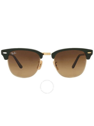 Ray Ban Clubmaster Folding Brown Gradient Square Unisex Sunglasses RB2176 136885 51 - RAY-BAN - BALAAN 1