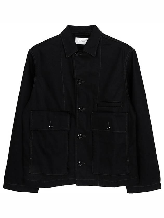 Boxy Denim Jacket Black - LEMAIRE - BALAAN 2