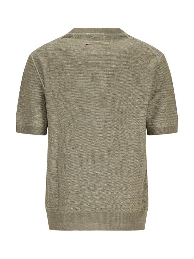 LINEN AND SILK T-SHIRT - ERMENEGILDO ZEGNA - BALAAN 2