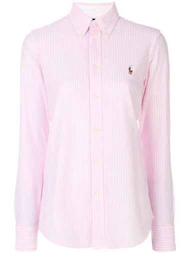 Striped Oxford Shirt Pink - POLO RALPH LAUREN - BALAAN 1