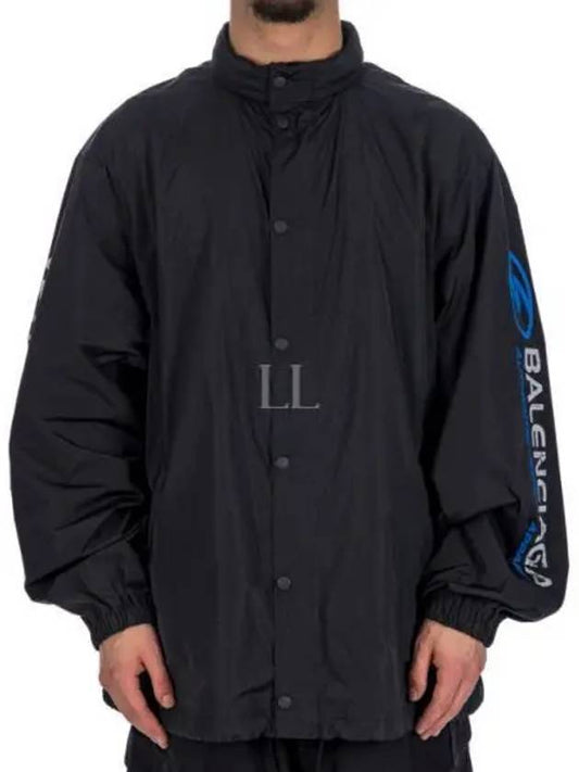 Logo Nylon Windbreaker Black - BALENCIAGA - BALAAN 2