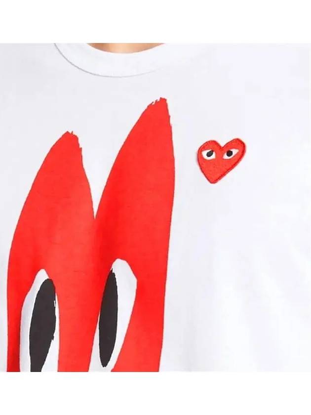 Men's Big Heart Play Short Sleeve TShirt P1T224 - COMME DES GARCONS - BALAAN 3