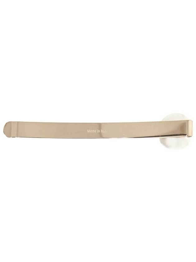 extended white gold metal hair clip - JIMMY CHOO - BALAAN 2