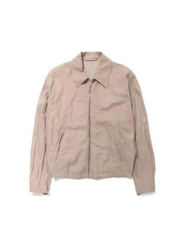 Viscose Cotton Zip-Up Jacket Rose Beige - LEMAIRE - BALAAN 2