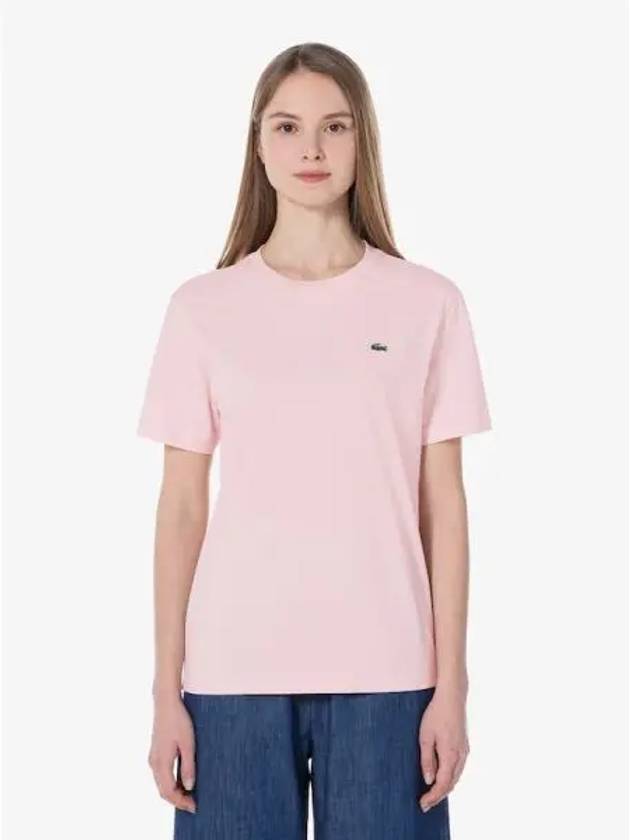 Women s Basic Crew Neck Short Sleeve T Shirt TF545E 54G KF9 Domestic Product GQ2N24012483789 - LACOSTE - BALAAN 1