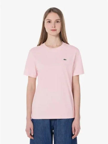 Women s Basic Crew Neck Short Sleeve T Shirt TF545E 54G KF9 Domestic Product GQ2N24012483789 - LACOSTE - BALAAN 1