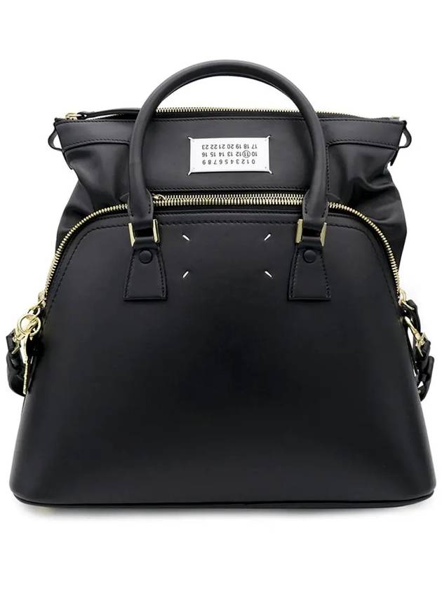 5AC Medium Tote Bag Black - MAISON MARGIELA - BALAAN.