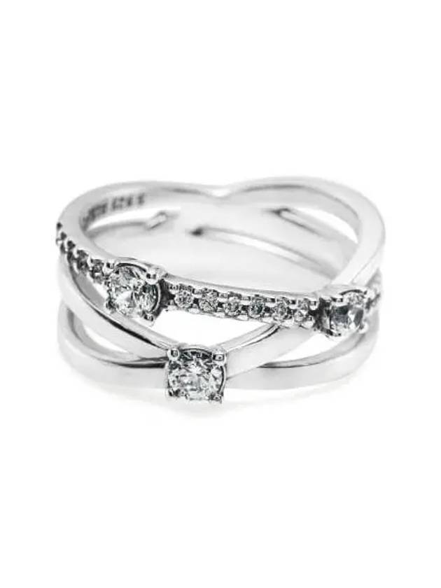 Sparkling Triple Band Ring Silver - PANDORA - BALAAN 5